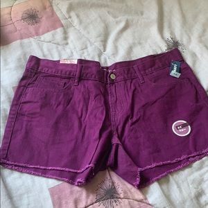 Old Navy Purple Jean Shorts